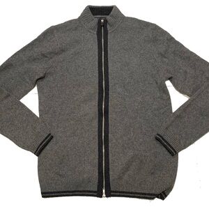 Saks fifth avenue cashmere full zip sweater jacket